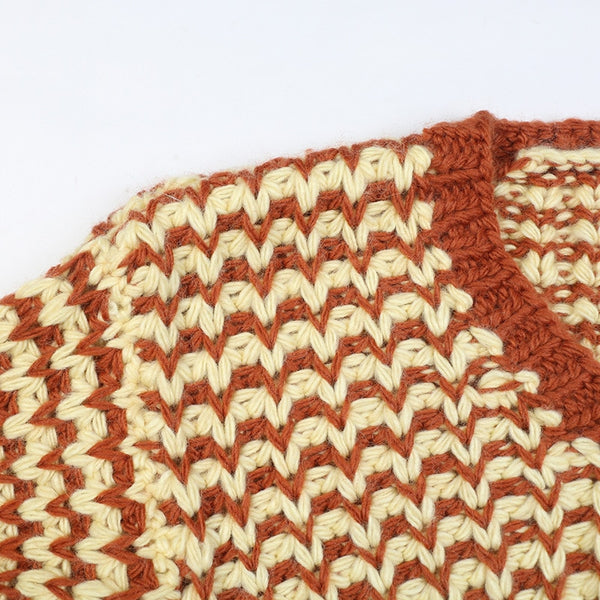 Striped Cardigan Sweater Women Lantern Sleeve Casual Loose Jumper Autumn Winter V Neck Knitted Oversized Coat Ladies