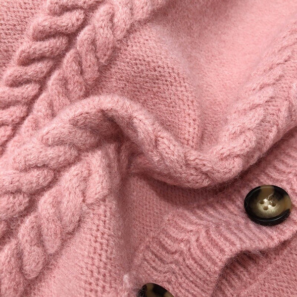 Preppy Style Floral Embroidery Knit Cardigans Sweater Women O Neck Chic Fashion Thicked Pull Femme Short Casual Coat