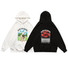 Hoodie Men Cute Funny Animal Letter Print Fleece Pullover Couple College Style Baggy Fashion Harajuku Streetwear Autumn