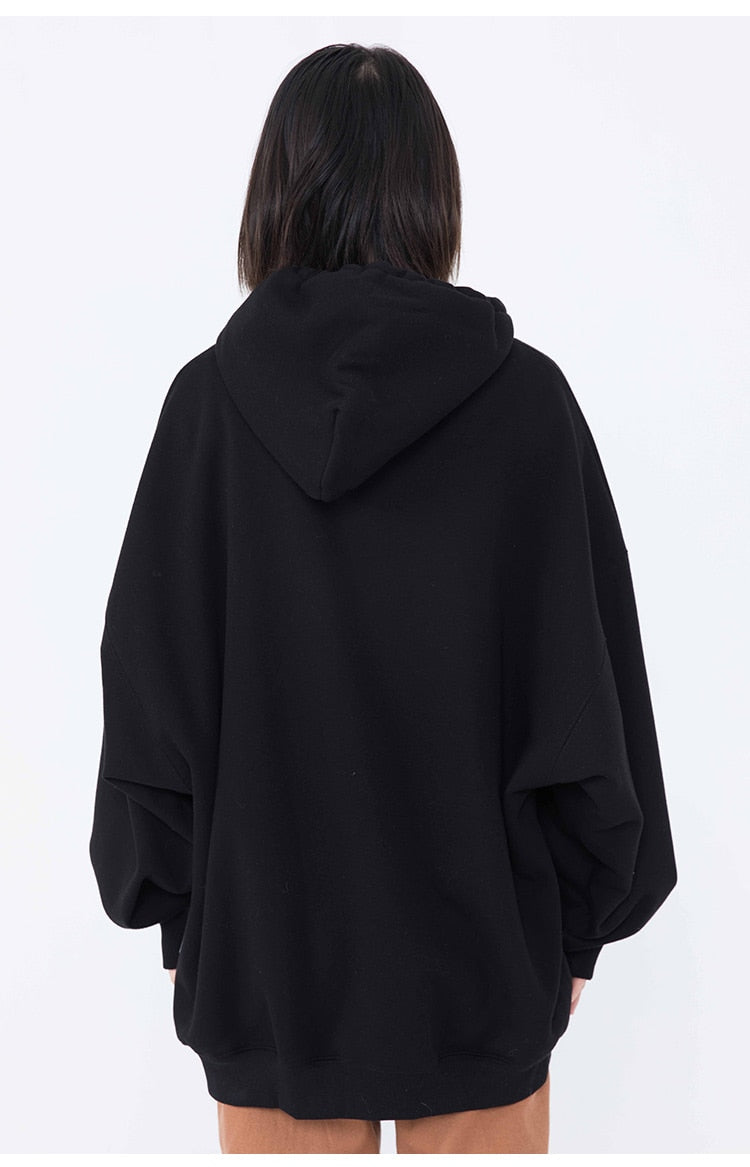 Hoodies Men Scary Skeleton Bone Print Plus Velvet Pullover Couple Oversize Gothic Diablo Style Punk Harajuku Streetwear