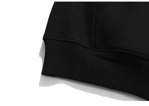 Hoodies Men Scary Skeleton Bone Print Plus Velvet Pullover Couple Oversize Gothic Diablo Style Punk Harajuku Streetwear