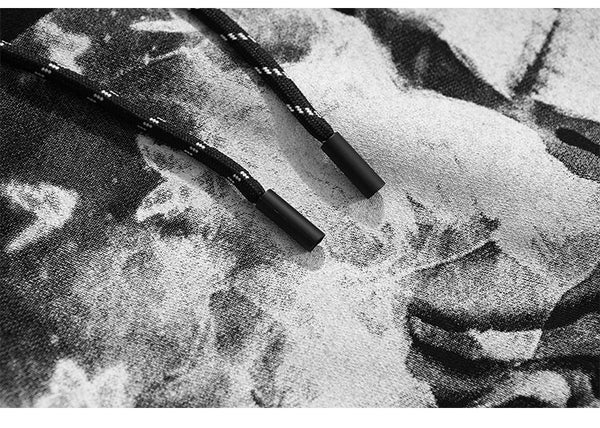 Hoodies Men Scary Skeleton Bone Print Plus Velvet Pullover Couple Oversize Gothic Diablo Style Punk Harajuku Streetwear