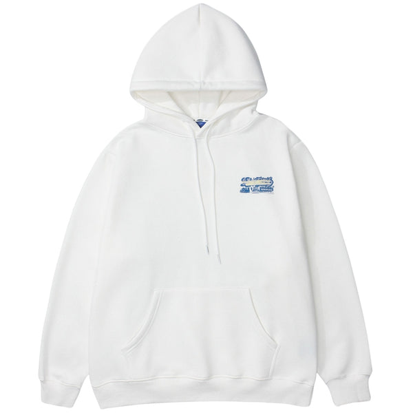 Hoodie Men Graffiti Letter Illustration Fleece Pullovers High Street All-match Casual Tops Baggy Cozy Unisex Streetwear