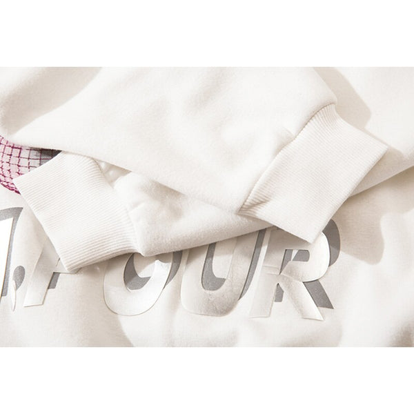 Hoodie Men Abstract Graphics Printed Fleece Pullovers Sweatshirt Couple Hipster Cool High Street Hooded Tops Streetwear