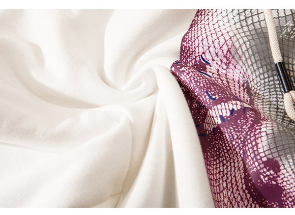 Hoodie Men Abstract Graphics Printed Fleece Pullovers Sweatshirt Couple Hipster Cool High Street Hooded Tops Streetwear