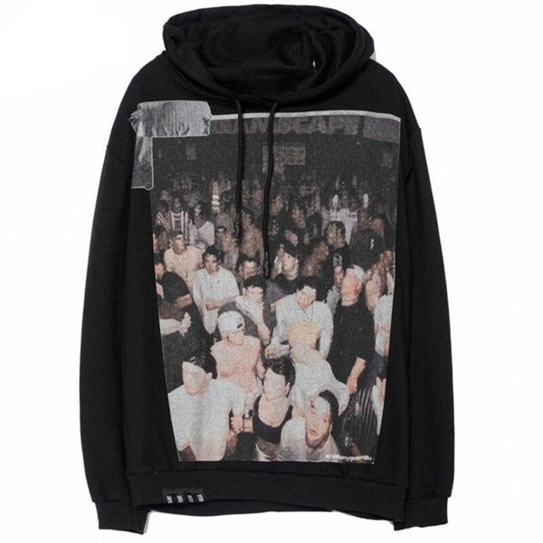 Hoodie Men Hip Hop Boys Hooded Tops Harajuku Hipster High Street Sweatshirt Couple Casual Oversized All-match Pullovers