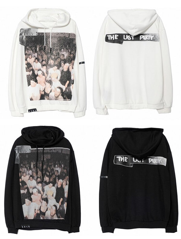 Hoodie Men Hip Hop Boys Hooded Tops Harajuku Hipster High Street Sweatshirt Couple Casual Oversized All-match Pullovers