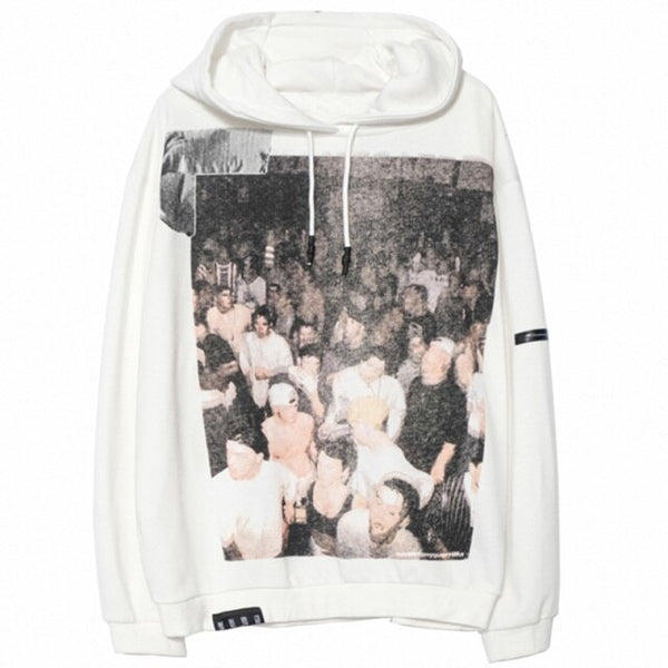 Hoodie Men Hip Hop Boys Hooded Tops Harajuku Hipster High Street Sweatshirt Couple Casual Oversized All-match Pullovers