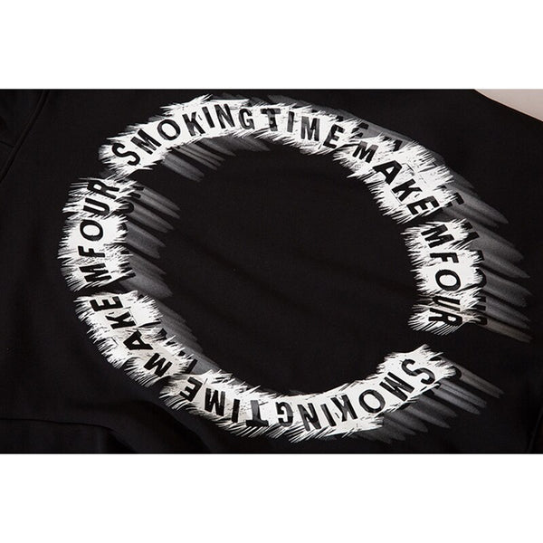 Hoodie Men Movie Illustration Fleece Hooded Tops Harajuku Hipster Folk-custom Couple Casual Oversize All-match Pullover