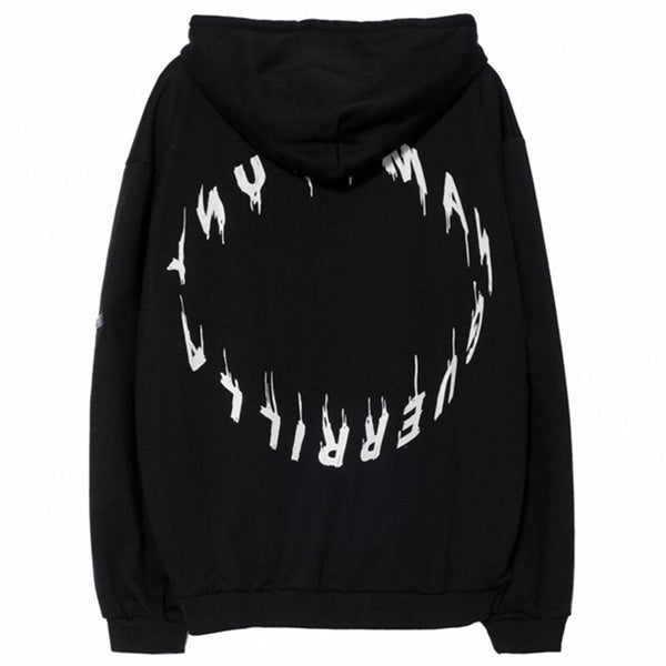 Hoodie Men Rock Gothic Girl Punk Letter Hooded Tops Hip Hop Harajuku Hipster Couple Casual Oversized All-match Pullover