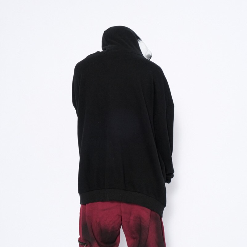 Hoodies Men Gothic Punk Boy Zipper Outwear Rock Cool Hipster Coats Casual Harajuku Hip Hop Oversized Couple Streetwear