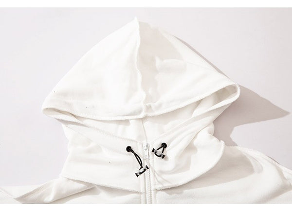 Hoodie Men Inkjet Letter Retro Portrait Print Pullovers High Street All-match Casual Coats Baggy Cozy Couple Streetwear