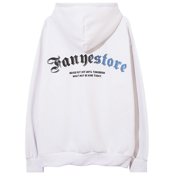 Hoodie Men Statue Harajuku Letter Fleece Pullover College Style All-match Casual Cozy Fashion Hipster Streetwear Couple