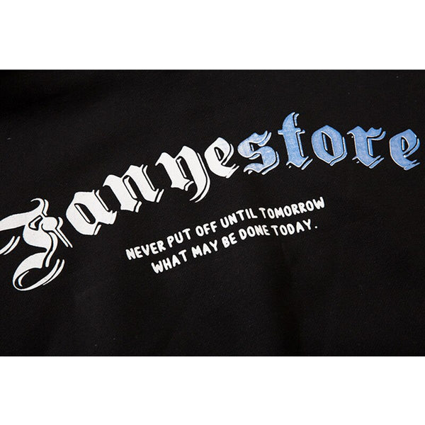 Hoodie Men Statue Harajuku Letter Fleece Pullover College Style All-match Casual Cozy Fashion Hipster Streetwear Couple