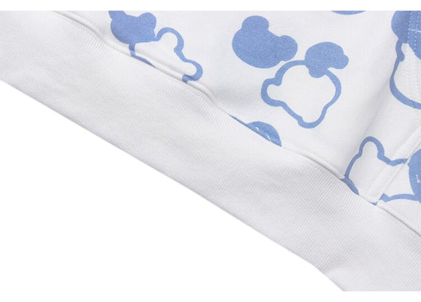 Hoodies Men Cute Bear Harajuku Letter Big Pockets Fleece Pullovers Hipster High Street Tops Oversize Couple Streetwear