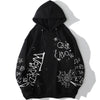 Hoodie Men Harajuku Letter Inkjet Heart-shaped Net Print Pullovers Hipster Casual Retro Varsity Hip Hop Tops Streetwear