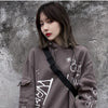 Hoodie Men Harajuku Letter Inkjet Heart-shaped Net Print Pullovers Hipster Casual Retro Varsity Hip Hop Tops Streetwear