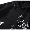 Hoodie Men Harajuku Letter Inkjet Heart-shaped Net Print Pullovers Hipster Casual Retro Varsity Hip Hop Tops Streetwear