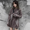 Hoodie Men Harajuku Letter Inkjet Heart-shaped Net Print Pullovers Hipster Casual Retro Varsity Hip Hop Tops Streetwear