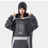 Hoodie Men Hit Color Patches Big Pocket Pullovers Loose Retro Distressed Punk Hipster High Street Sweatshirt Streetwear