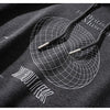 Hoodie Men Hit Color Patches Big Pocket Pullovers Loose Retro Distressed Punk Hipster High Street Sweatshirt Streetwear