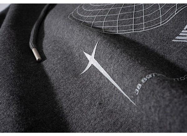 Hoodie Men Hit Color Patches Big Pocket Pullovers Loose Retro Distressed Punk Hipster High Street Sweatshirt Streetwear