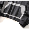 Hoodie Men Hit Color Patches Big Pocket Pullovers Loose Retro Distressed Punk Hipster High Street Sweatshirt Streetwear