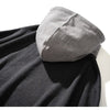 Hoodie Men Hit Color Patches Big Pocket Pullovers Loose Retro Distressed Punk Hipster High Street Sweatshirt Streetwear