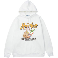 Hoodies Men Funny Boy Punk Letter Fleece Pullovers Hipster Preppy Style Baggy Cozy Casual Tops Simple Couple Streetwear