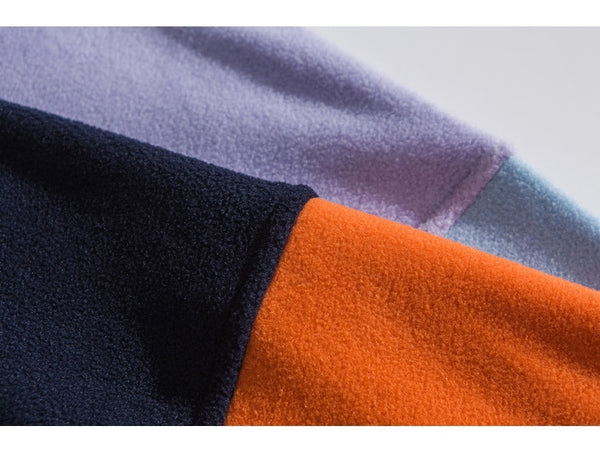 Hoodie Men Color Block Patchwork Graphic Embroidery Pullovers Soft Warm Japanese Retro Fashion Casual Couple Streetwear
