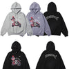 Hoodie Men Paisley Gothic Bear Printed Hooded Pullover Couple Fashion Retro Hip Hop Style Sweatshirts Winter Streetwear