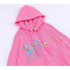 Hoodie Men Flowers Embroidery Tassel Hooded Pullover Autumn Casual Baggy Hip Hop Harajuku Sweatshirts Couple Streetwear
