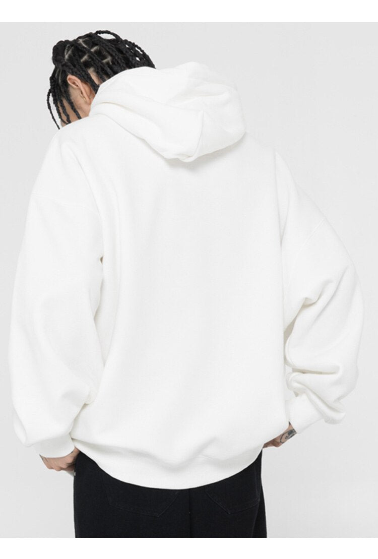 Hoodie Men Diamond Letter Print Big Pocket 3 Color Optional Couple Oversize All-match Hooded Pullover Autumn Streetwear