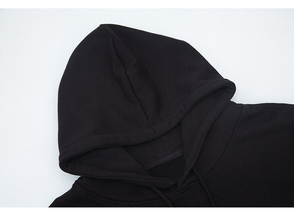 Hoodie Men Heart-shaped Illusion Fairy Printed Hooded Sweatshirt Casual Cozy Harajuku Fashion Oversized Pullover Winter