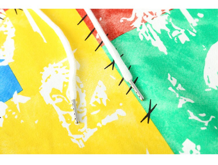 Hoodie Men Tie Dye 4 Color Block Pullover Hip Hop Hipster High Street Oversize Cozy Sweatshirt Couple Streetwear Autumn