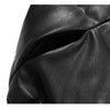 Windproof Leather Parkas Coats Embroidery Winter Jacket Men Solid Color All-match High Street Drawstring Zipper Outwear