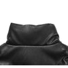 Windproof Leather Parkas Coats Embroidery Winter Jacket Men Solid Color All-match High Street Drawstring Zipper Outwear