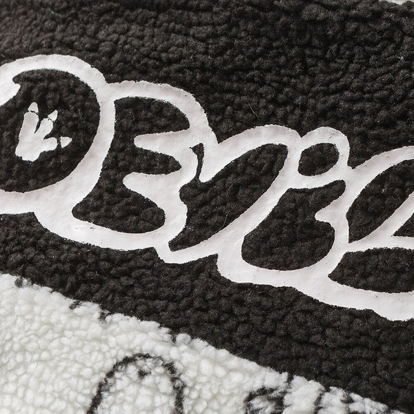 Lambswool Parkas Winter Jacket Men Dinosaur Graffiti Fuzzy Casual Fashion Hip Hop Baggy Oversized Coat Couple Outerwear