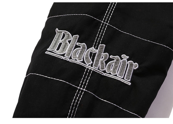 Thicken Baseball Jacket Men Plaid Embroidery Button Bomber Coat Winter Fashion High Street Oversized Jackets Streetwear