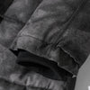 Hooded Parkas Winter Jacket Men Tie Dye Print Cargo Coats Jackets Retro Distressed Fashion Thicken Padded Outerwear Men