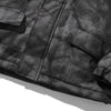 Hooded Parkas Winter Jacket Men Tie Dye Print Cargo Coats Jackets Retro Distressed Fashion Thicken Padded Outerwear Men