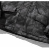 Hooded Parkas Winter Jacket Men Tie Dye Print Cargo Coats Jackets Retro Distressed Fashion Thicken Padded Outerwear Men