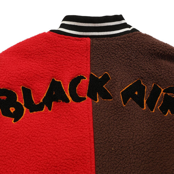 Men's winter jacket Color Block Patchwork Embroidery Thick Warm Baseball Jacket Couple High Street Coat Male Streetwear