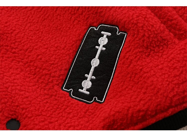 Men's winter jacket Color Block Patchwork Embroidery Thick Warm Baseball Jacket Couple High Street Coat Male Streetwear