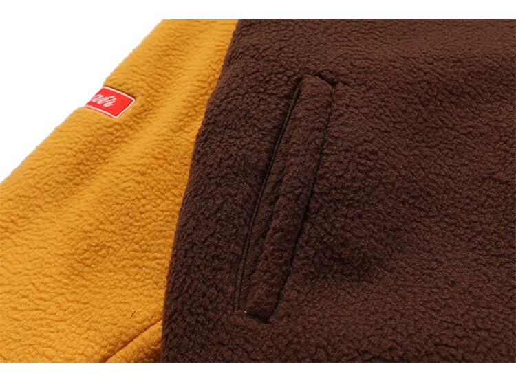 Men's winter jacket Color Block Patchwork Embroidery Thick Warm Baseball Jacket Couple High Street Coat Male Streetwear