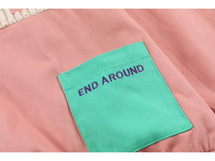 Jacket Men Colorful Patchwork Coat High Street College Style Outwear Youthful Vitality Hipster Casual Couple Streetwear