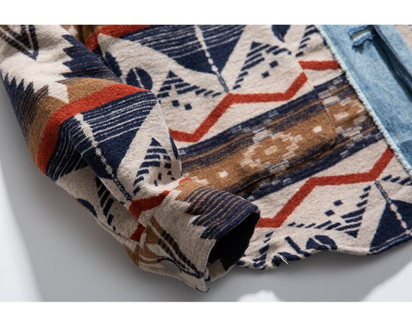 Jacket Men Vintage Folk-custom Totems Robe Japanese Style Casual Loose Fashion Coat Harajuku High Street Outwear Autumn