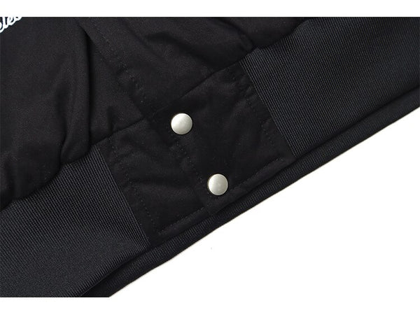 Winter Jacket Men Letter Animal Patch Embroidery Patchwork Thicken Coats Couple Baggy High Street College Style Outwear