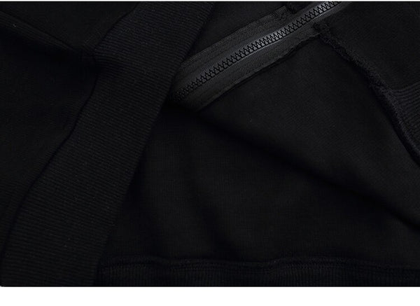 Zipper Jacket Men Retro Patchwork Letter Print Track Jackets Coat Autumn Pocket High Street All-match Streetwear Couple