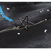 Jacket Men Watercolor Point Star Zipper Fleece College Style Coat Casual Japanese Loose Harajuku Fashion Outwear Couple